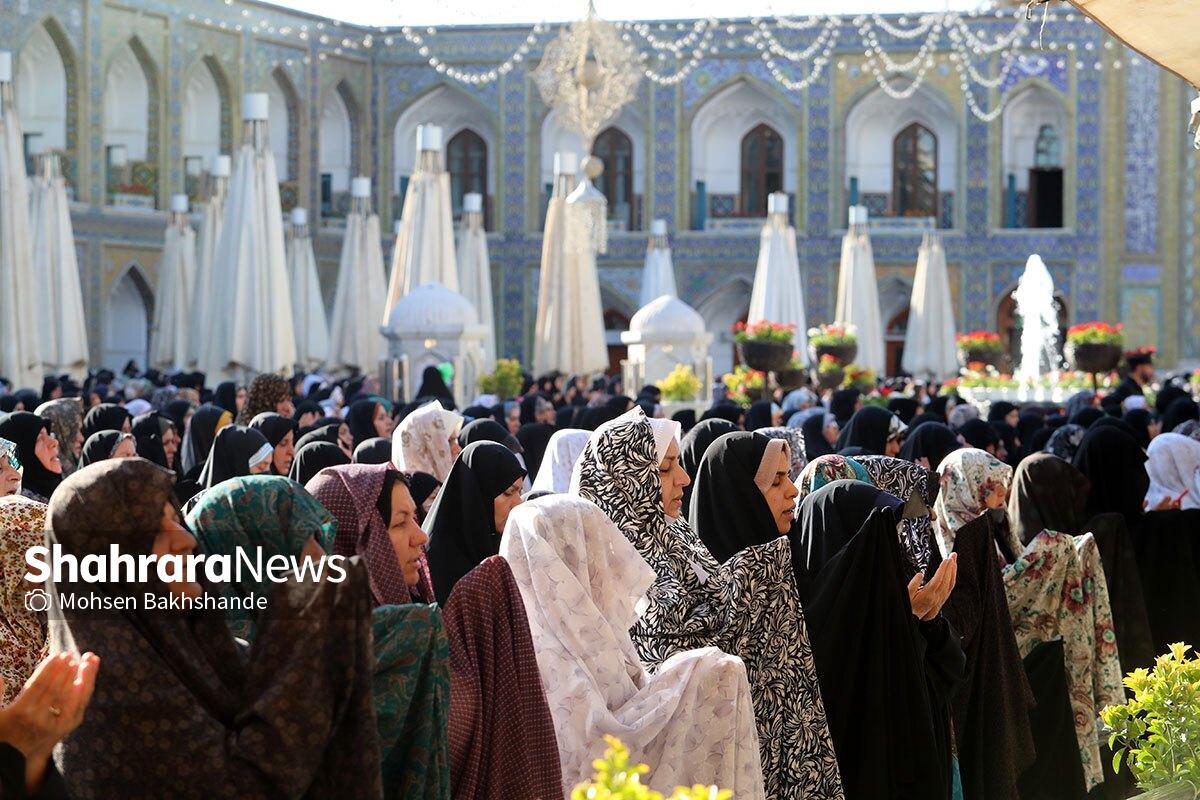 صبح بندگی در آستان رضا (ع) | روایتی از نماز عید سعید قربان در حرم مطهر رضوی (چهارشنبه ۶ خرداد ۱۴۰۵)