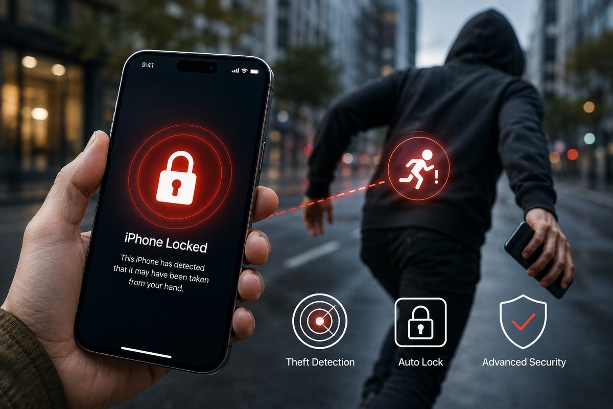 اپل قابلیت ضد سرقت جدیدی برای آیفون توسعه می&zwnj;دهد؛ قفل خودکار هنگام دزدیده شدن گوشی