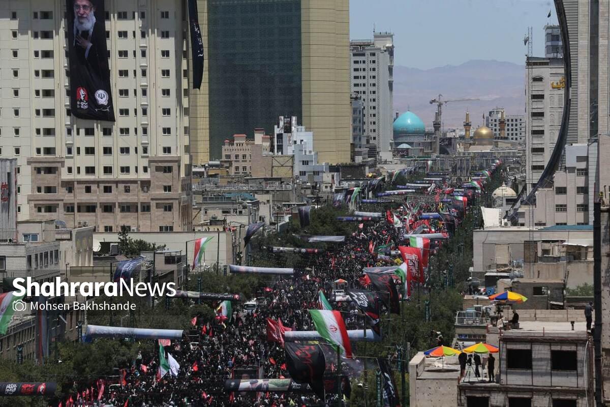 حا&zwnj;ل&zwnj;وهوای شهر مشهد مقدس در آستانه تشییع تاریخی قائد شهید امت + عکس و فیلم (۱۸ تیرماه ۱۴۰۴)
