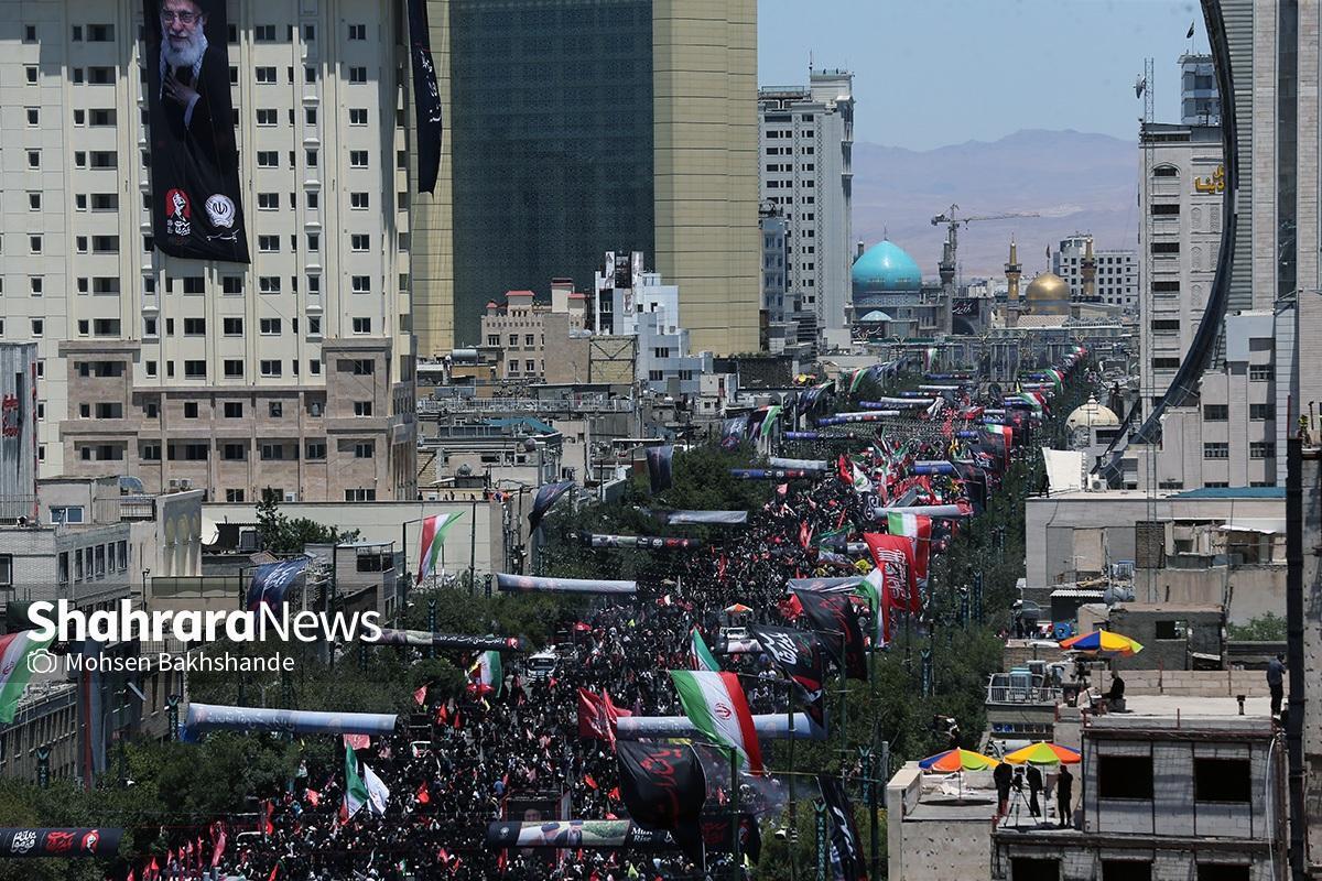 لحظه‌به‌لحظه با آیین وداع و تشییع پیکر رهبر شهید انقلاب در مشهدالرضا (۱۸ تیر ۱۴۰۵) | خادم حضرت خورشید به آغوش حرم باز آمد + فیلم