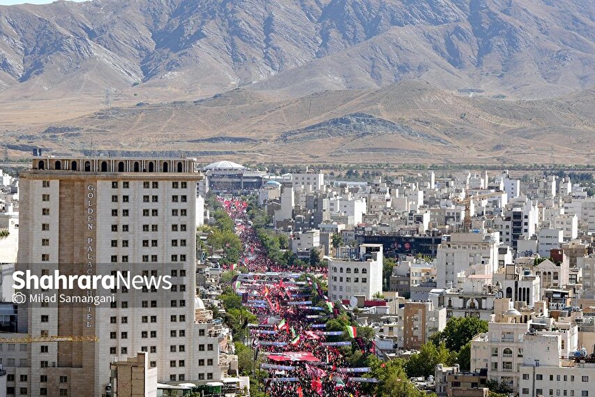 گزارش تصویری | تصاویر هوایی مراسم تشییع پیکر رهبر شهید انقلاب اسلامی