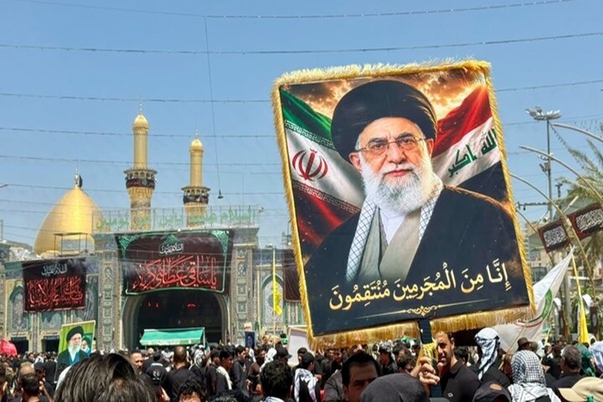 ویدئو | احترام نظامی افسر عراقی به تابوت رهبر شهید با چشمانی اشک بار