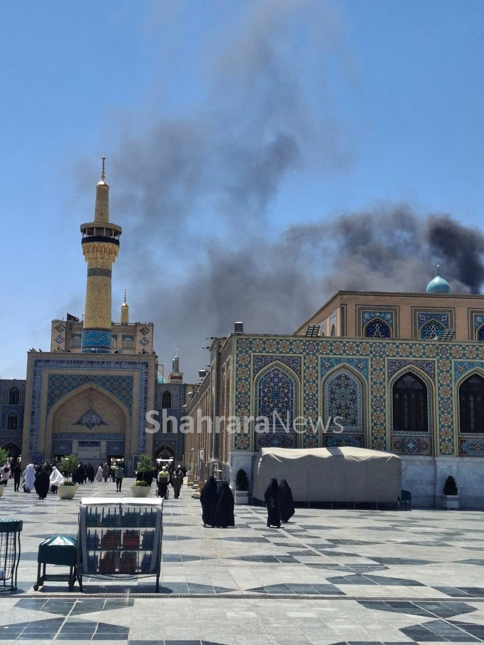 آتش سوزی در کارگاه ساختمانی در حرم امام رضا(ع) | آتش به سرعت مهار شد + فیلم و عکس (۲۵ تیر ۱۴۰۵) آتش سوزی در کارگاه ساختمانی در حرم امام رضا(ع) | آتش به سرعت مهار شد + فیلم و عکس (۲۵ تیر ۱۴۰۵)