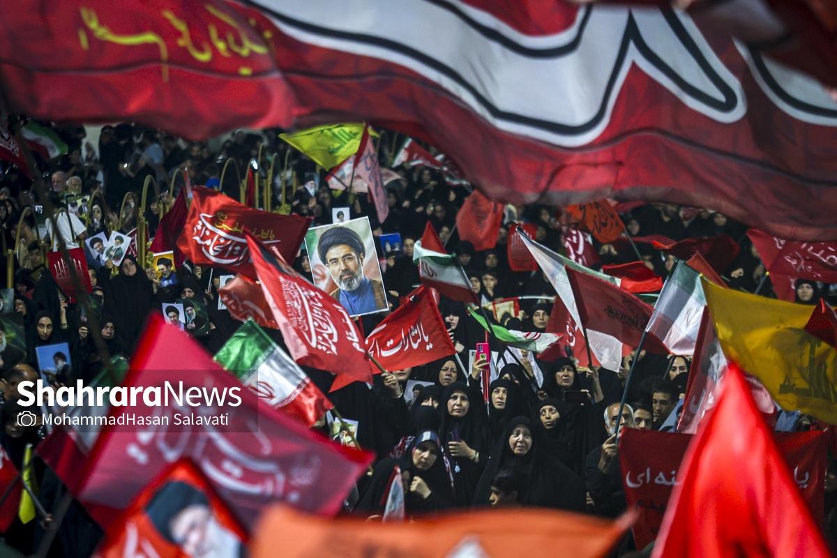 گزارش تصویری | اجتماع بزرگ «همه خونخواهیم» در حرم مطهر رضوی