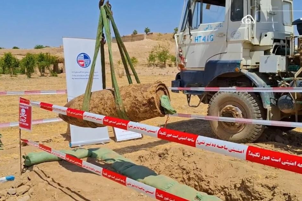 کشف بازمانده ۵۰۰ کیلویی جنگ شوروی | طالبان از کشف و انهدام یک بمب در قندهار خبرداد