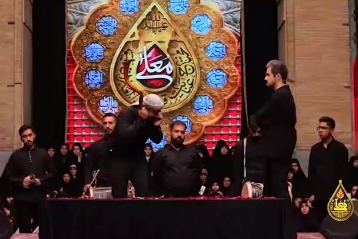 ویدئو| حس و حال عاشورا در حسینیه معلی محرم ۱۴۰۵