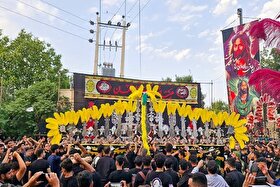 آیین سنتی علم‌کشی در سومین روز شهادت امام حسین (ع) + فیلم