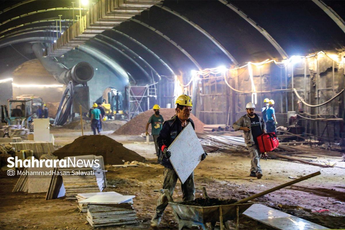 روز&zwnj;های پایانی آماده&zwnj;سازی ایستگاه بسیج در خط&zwnj;۳ متروی مشهد | ۴۰۰ نفر، ۲۴ متر زیر زمین برای یک مأموریت