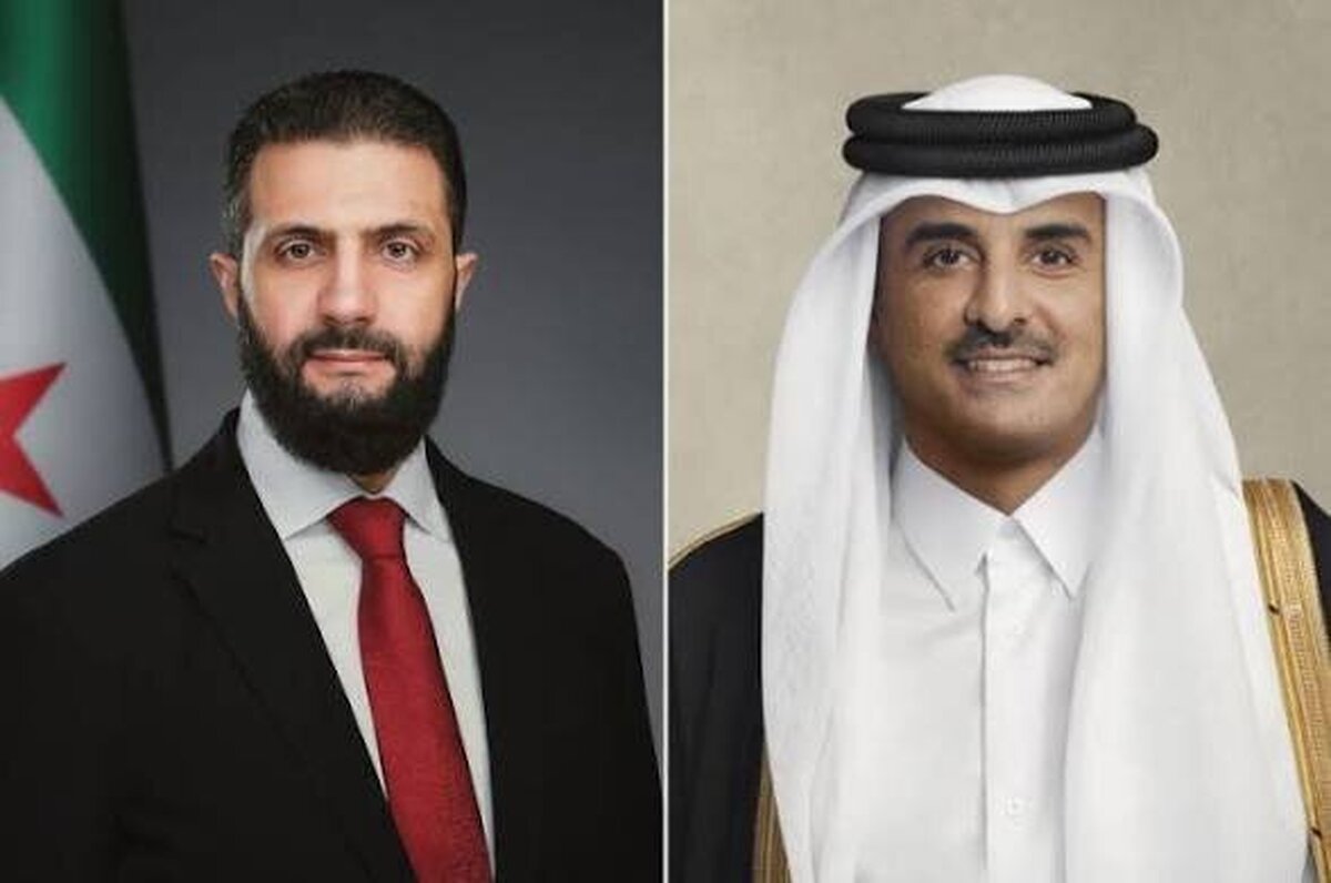 امیر قطر در تماس تلفنی با الجولانی درباره تنش در منطقه گفت‌وگو کرد