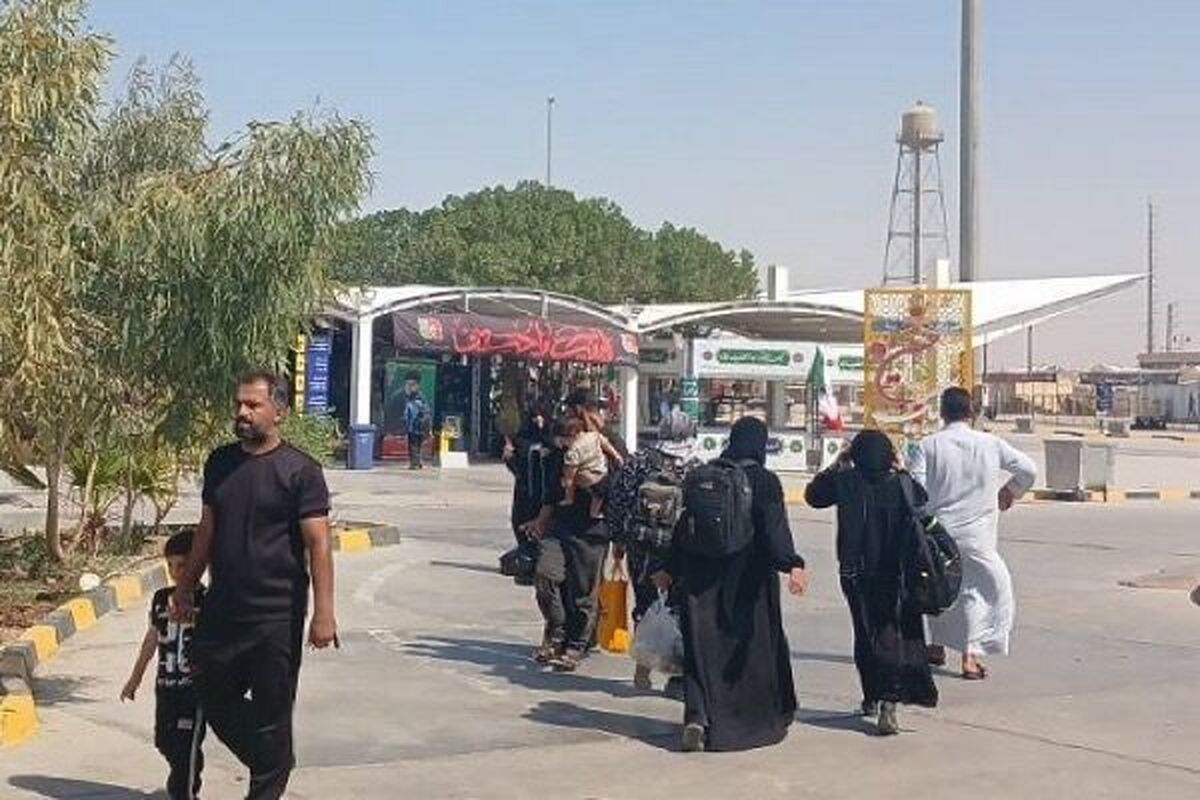 تردد زائران حسینی در مرز شلمچه برقرار است