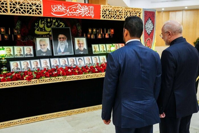 نخست وزیر عراق با قالیباف دیدار کرد (یکم تیرماه ۱۴۰۵)