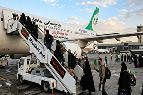انجام ۱۱۰۰ پرواز اربعینی و جابه‌جایی ۱۴۱ هزار زائر تا ۱۲ مرداد