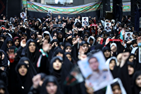 عزاداری اربعینی دانشجویان در جوار محل شهادت رهبر شهید