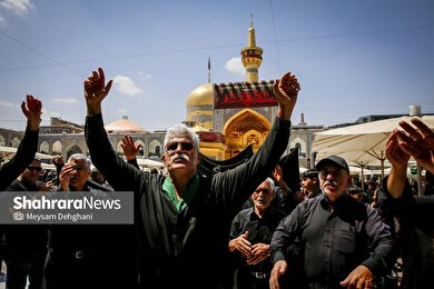 گزارش تصویری | مراسم جاماندگان اربعین در حرم مطهر رضوی
