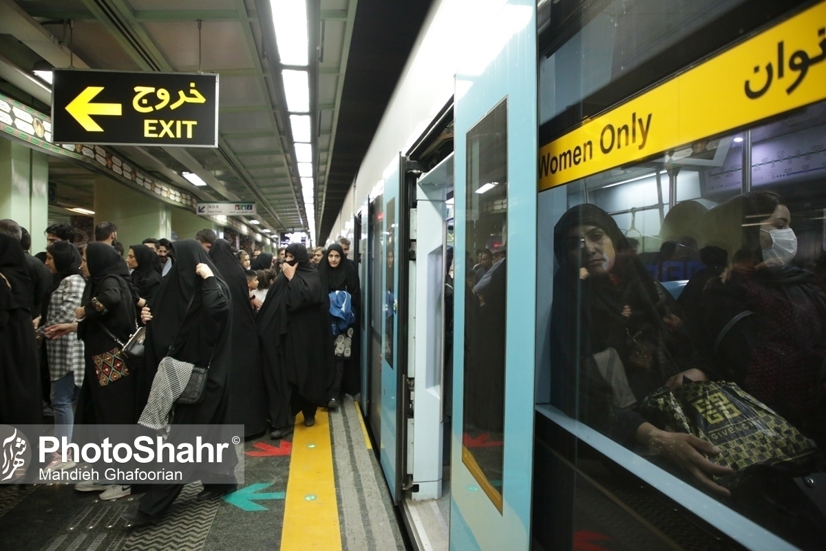 جابه‌جایی رایگان ۱۸۵ هزار مسافر در روز اربعین توسط قطارشهری مشهد