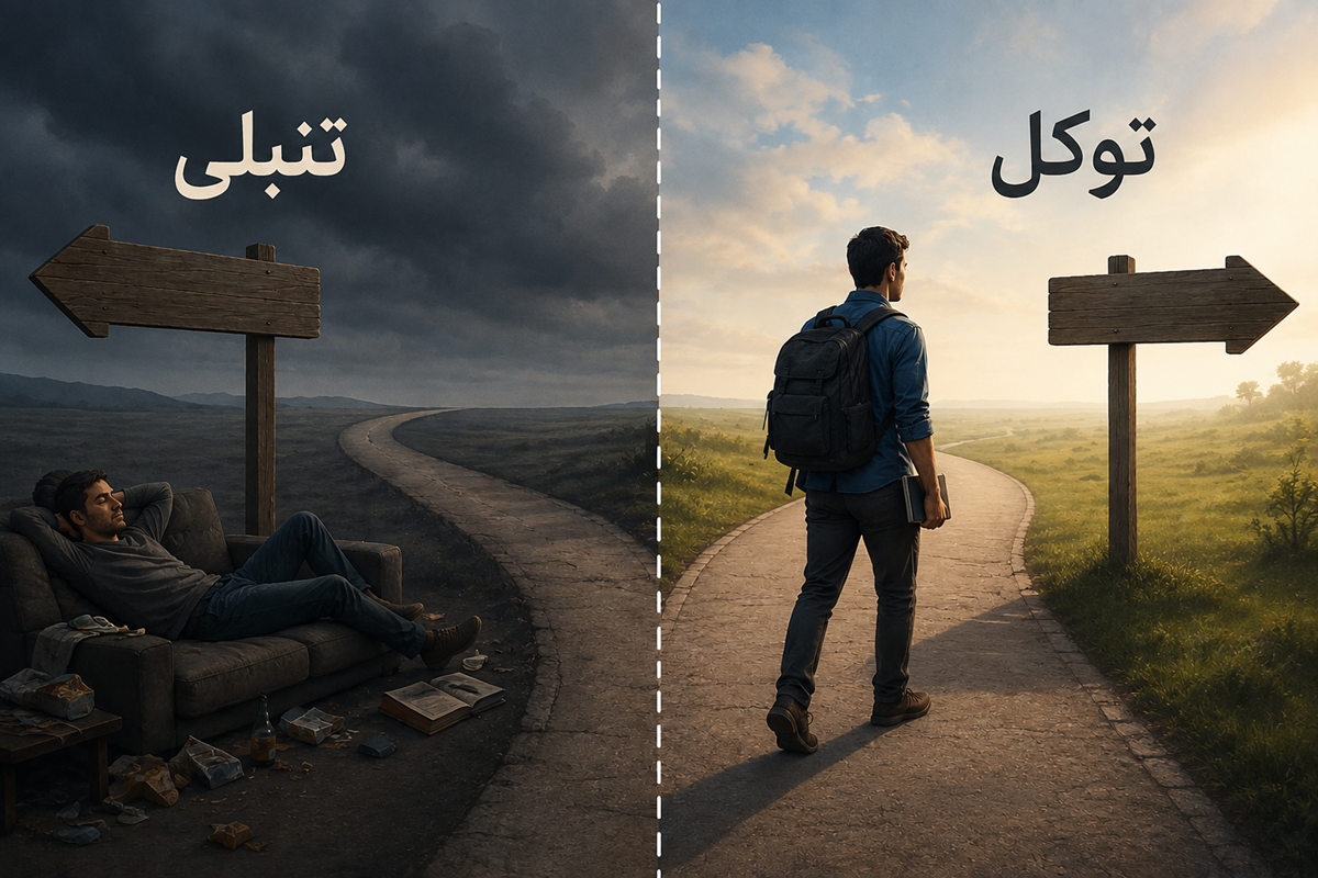 مرز توکل و تنبلی از نگاه اسلام چیست؟
