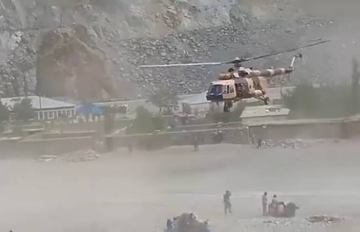 هشت نیروی طالبان در سقوط هلیکوپتر در بدخشان افغانستان جان باختند