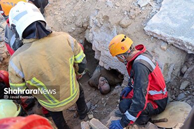 گزارش تصویری | ۴ کشته در حادثه ریزش دیوار بر سر کارگران