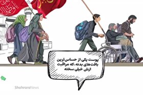 موشن‌گرافی | مراقبت از پوست در برابر نور خورشید و آفتاب در پیاده روی اربعین