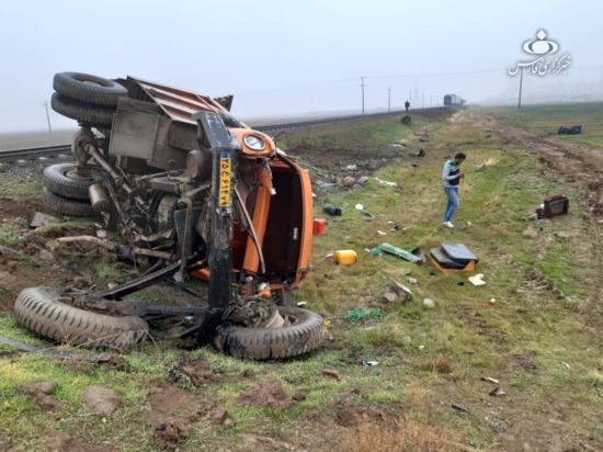 یک کشته براثر برخورد کامیون با قطار تهران-رشت ‌‌‌