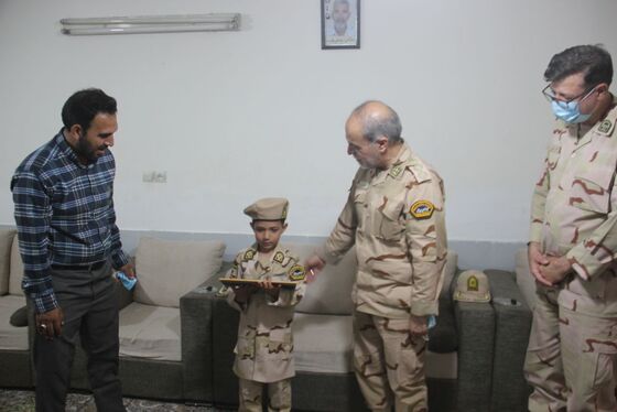 فرزند «شهید دارایی» مرزیار افتخاری شد