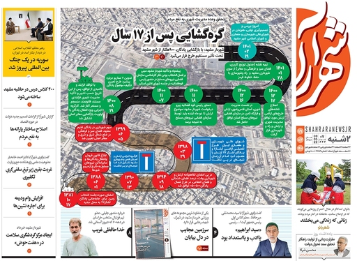 صفحه نخست روزنامه‌های کشور - دوشنبه ۱۹ اردیبهشت ۱۴۰۱