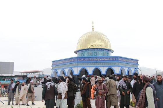 از نماد «بیت‌المقدس» در قلب کابل رونمایی شد + عکس و فیلم