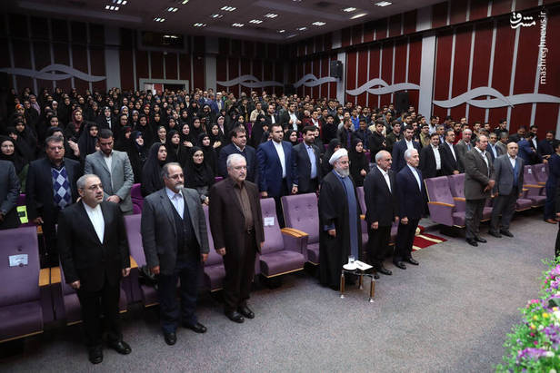 حضور دکتر روحانی در دانشگاه فرهنگیان +تصاویر