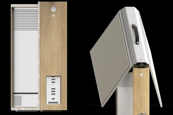 طراحی تلویزیون تاشوی قابل حمل