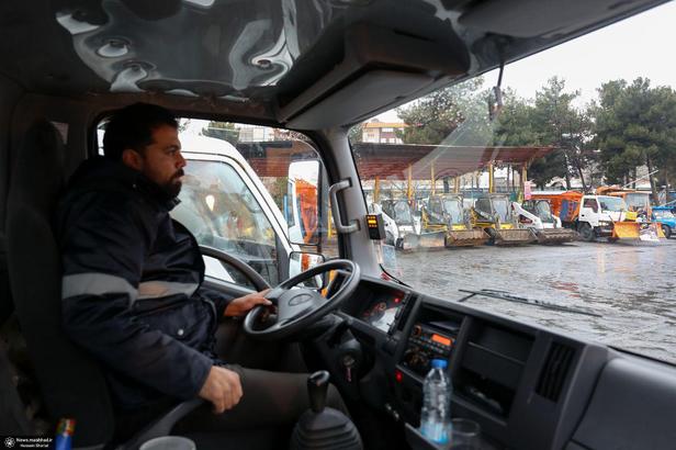 آغاز مانور عملیات زمستانه مدیریت شهری در مشهد