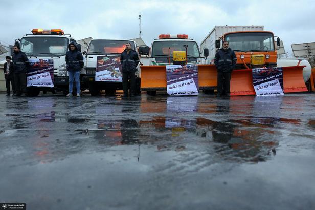 آغاز مانور عملیات زمستانه مدیریت شهری در مشهد