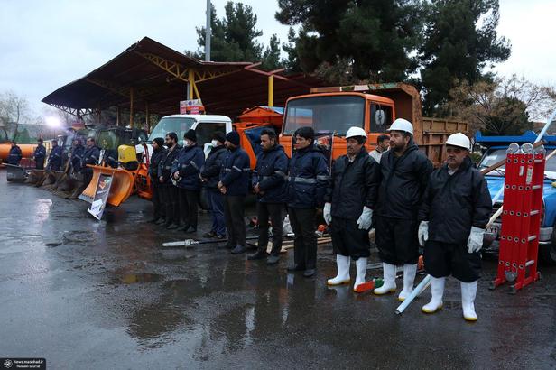 آغاز مانور عملیات زمستانه مدیریت شهری در مشهد