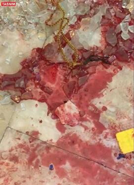 تصاویری تلخ از داخل حرم حضرت شاهچراغ(ع) پس از حادثه تروریستی