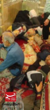 تصاویری تلخ از داخل حرم حضرت شاهچراغ(ع) پس از حادثه تروریستی