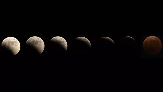 تصاویری از ماه‌گرفتگی شب گذشته (۱۷ آبان ۱۴۰۱) در سراسر دنیا | ماه خون