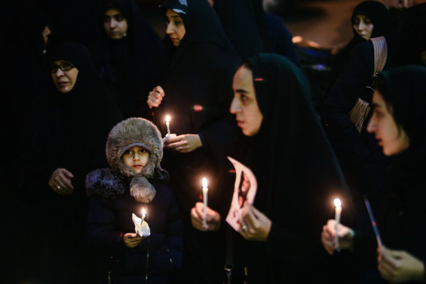 شام غریبان مردم تهران برای سردار سلیمانی + تصاویر
