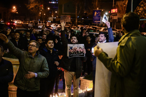 شام غریبان مردم تهران برای سردار سلیمانی + تصاویر