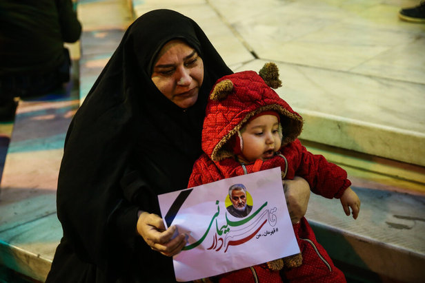 شام غریبان مردم تهران برای سردار سلیمانی + تصاویر