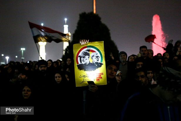 گزارش زنده از مراسم تشییع سردار سلیمانی در مشهد/ وعده ما با شهیدان مقاومت ساعت۱۴ میدان ۱۵خرداد مشهد