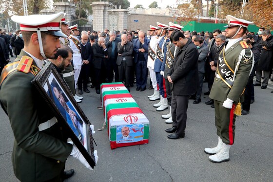 برگزاری مراسم تشییع و وداع با پیکر رستم قاسمی با حضور رئیسی و اعضای دولت