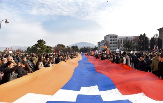 تظاهرات مردم «قره باغ» علیه جمهوری آذربایجان + فیلم و تصاویر