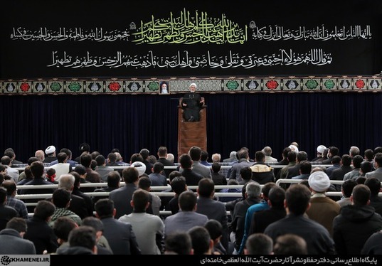 دومین شب مراسم عزاداری شهادت حضرت زهرا (س) با حضور رهبر معظم انقلاب + تصاویر