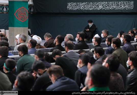 دومین شب مراسم عزاداری شهادت حضرت زهرا (س) با حضور رهبر معظم انقلاب + تصاویر