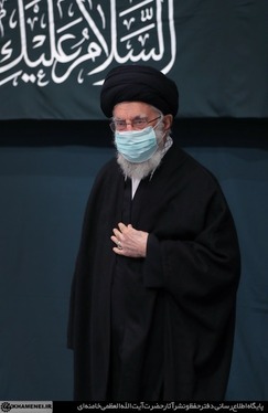 عزاداری شهادت حضرت‌ زهرا‌ (س) با حضور رهبر معظم انقلاب + تصاویر