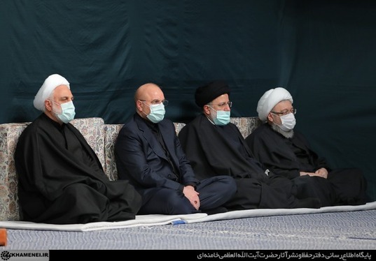 عزاداری شهادت حضرت‌ زهرا‌ (س) با حضور رهبر معظم انقلاب + تصاویر