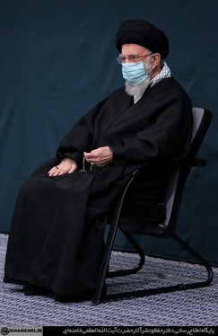 پنجمین شب عزاداری فاطمیه در محضر رهبر معظم انقلاب + تصاویر