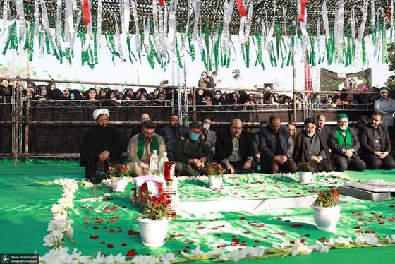 شهید گمنام وطن در آغوش حاشیه شهر آرام گرفت 