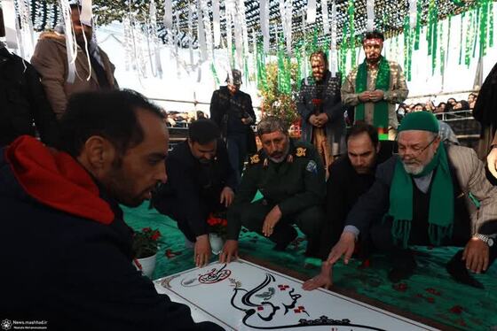 شهید گمنام وطن در آغوش حاشیه شهر آرام گرفت 