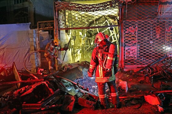 اطفای حریق ۳۰ سیلندر گاز و پیکنیک در مشهد + تصاویر