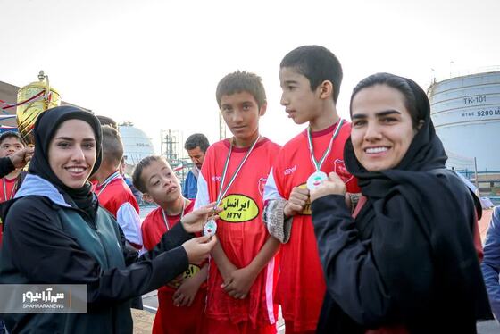حضور قهرمانان ملی و ورزشکاران المپیک و پارالمپیک در جمع کودکان سندروم داون خوزستان + عکس